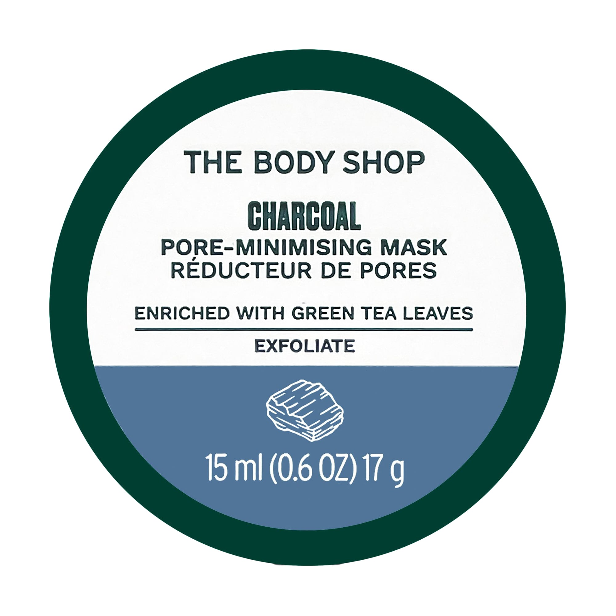 Вугільна маска для обличчя The Body Shop Charcoal Pore-Minimising Mask, 15 мл